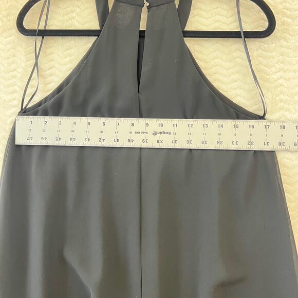 ASTR The Label Black Trapeze Chiffon High Neck Halter Party Mini Dress Women XS - Picture 11 of 13